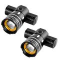 US 2-4 Pc Bicycle Light Rechargeable Cycling LED Front Headlight Lamp Waterproof