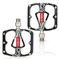 TFFR Bike Accessories Mountain Bike Pedals- Road Bike Platform Pedals with with Cleats Bicycle Accessories Mountain Bike Accessories for Outdoor Riding1 Pair