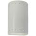 Ambiance 9 1/2" High Matte White Perfs LED ADA Wall Sconce