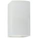 Ambiance 13 1/2"H White Rectangle Closed Top LED Wall Sconce