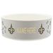 White New Orleans Saints 20oz. Personalized Pet Bowl