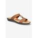 Extra Wide Width Women's Talia Sandals by Easy Street in Tan (Size 9 1/2 WW)