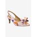 Women's Gosalyne Slingback by J. Renee in Orange White Purple (Size 7 1/2 M)