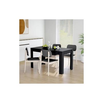 vidaXL Esstisch Schwarz 140x74,5x76 cm Holzwerkstoff