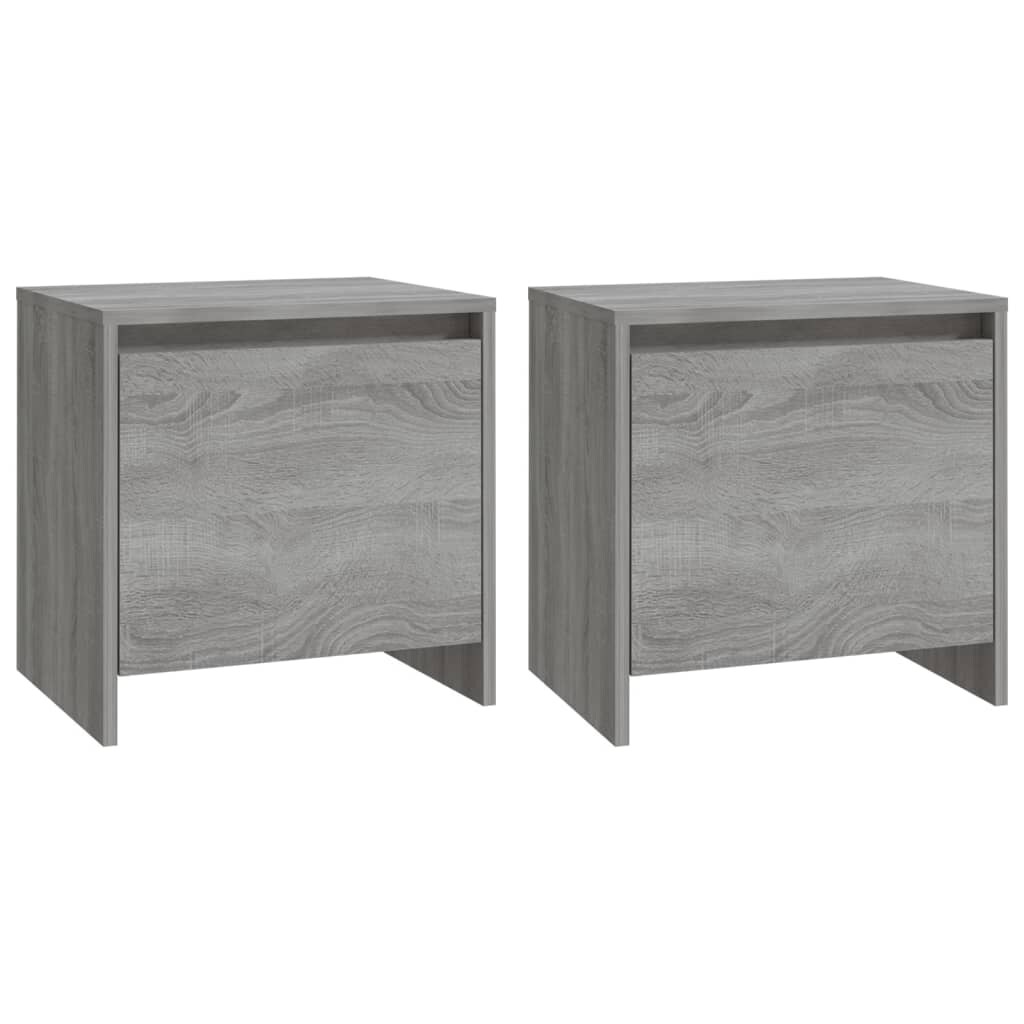 vidaXL Nachttische 2 Stk. Grau Sonoma 45x34x44,5cm Holzwerkstoff Image