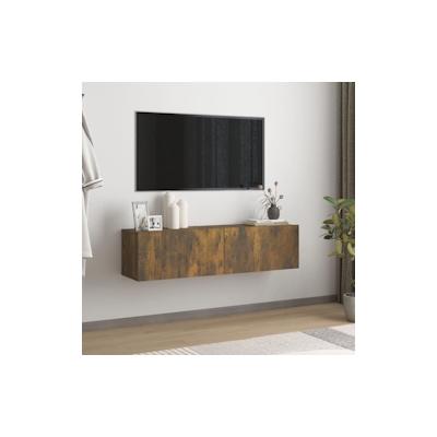 vidaXL TV-Wandschrank Räuchereiche 120x30x30 cm Holzwerkstoff