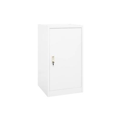 vidaXL Sattelschrank Weiß 53x53x105 cm Stahl Image