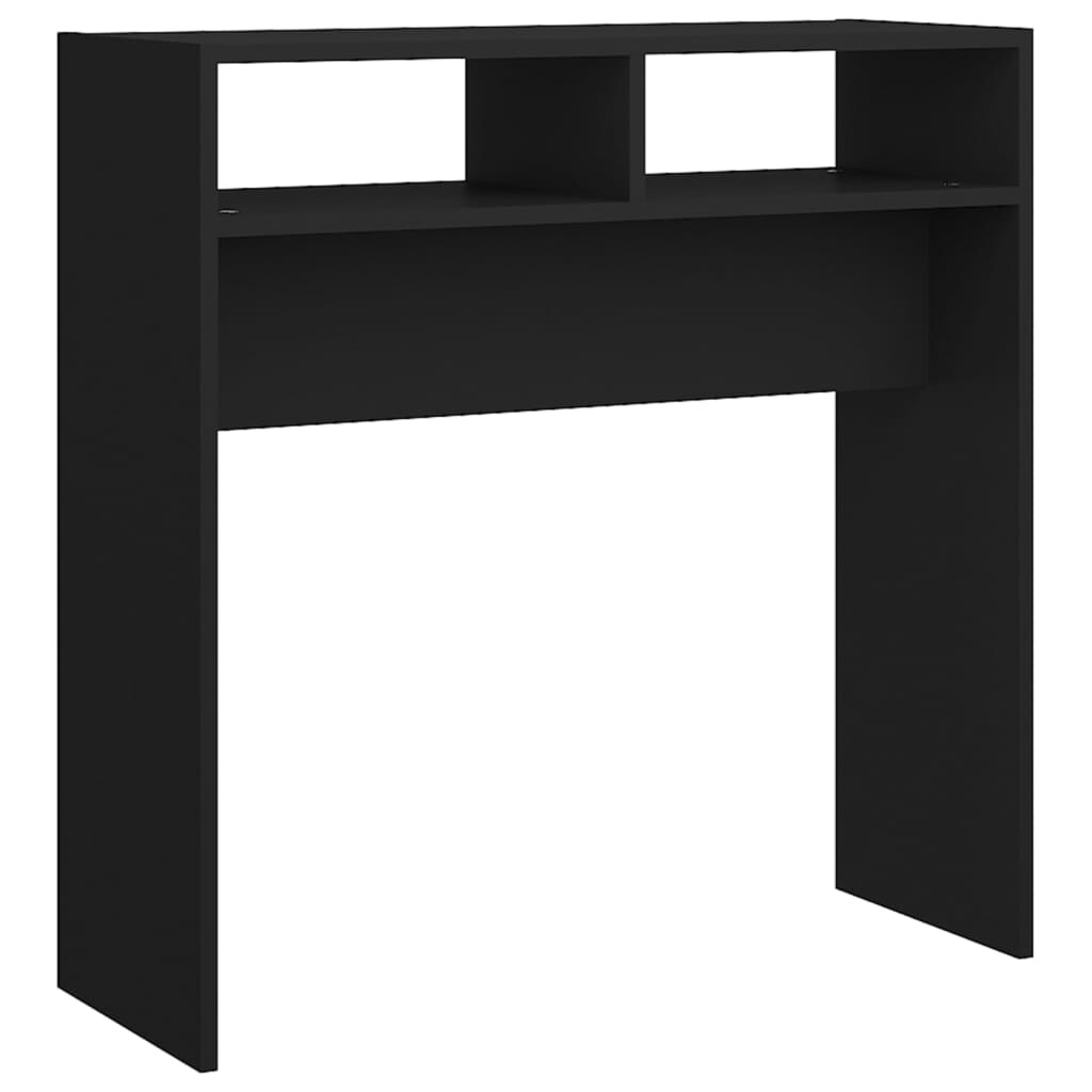 vidaXL Konsolentisch Schwarz 78x30x80 cm Holzwerkstoff Image