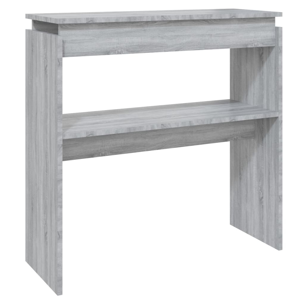vidaXL Konsolentisch Grau Sonoma 80x30x80 cm Holzwerkstoff Image