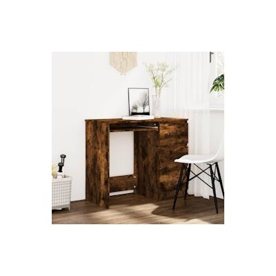 vidaXL Schreibtisch Räuchereiche 90x45x76 cm Holzwerkstoff