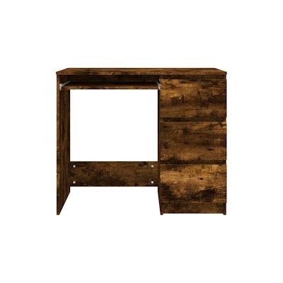 vidaXL Schreibtisch Räuchereiche 90x45x76 cm Holzwerkstoff Image