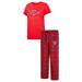Women's Concepts Sport Red Washington Nationals Badge T-Shirt & Pajama Pants Sleep Set