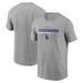 Men's Nike Heather Gray Los Angeles Dodgers Team Engineered Performance T-Shirt