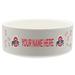 White Ohio State Buckeyes 20oz. Personalized Pet Bowl