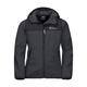 Softshelljacke JACK WOLFSKIN "FOURWINDS JACKET KIDS" Gr. 128, grau (grafit) Kinder Jacken Westen