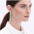 J. Crew Jewelry | J. Crew Emerald Gemstone Waterfall Earrings | Color: Green | Size: Os