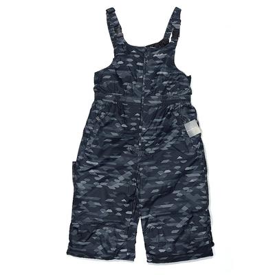 Eddie Bauer Snow Pants With Bib - Elastic: Gray Sporting & Activewear - Kids Boy's Size X-Large