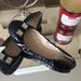 Coach Shoes | New Coach Women's Demi Patent & Tumbled Black Leather Ballet Flats | Color: Black | Size: 10