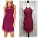 Free People Dresses | Free People Xs Intimately Lace She’s Got It Slip Mini Dress Bodycon Raspberry | Color: Red | Size: Xs