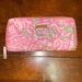 Lilly Pulitzer Bags | Lilly Pulitzer Pink Travel Wallet | Color: Green/Pink | Size: 9.5” X 4.5”