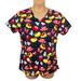 Disney Tops | Disney Mickey Minnie Mouse Scrub Top | Color: Black/Red | Size: M