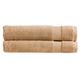 Christy Refresh Brown Bath Sheets | Set of 2 | Quick Dry | Tonal and Stylish | Soft Plush Large Bath Towels | Absorbent Shower Towels | 100% Cotton 550GSM | Machine Washable | Chai Latte