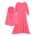 Toddler Girls Outfit Baby Girls Ramadan Abaya With Hijab Full Length Robe Burka Maxi Little Kid Baby Girl Dresses