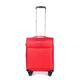 Stratic Light + Suitcase Soft Shell Travel Suitcase Trolley Suitcase Hand Luggage, TSA Suitcase Lock, 4 Wheels, Expandable, red, 57 cm, S
