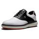 FootJoy Men's Fj Traditions Spikeless Golf Shoe, White Black Grey, 6 UK