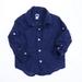 Pre-owned Janie & Jack Boys Navy Button Down Long Sleeve size: 12-18 Months