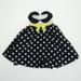 Pre-owned Bonnie Baby Girls Navy | White Dress size: 6-9 Months