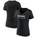 "Women's Fanatics Branded Black Denver Nuggets City Pride Team Logo V-Neck T-Shirt"