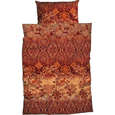 Bettwäsche CASATEX "Suzani", bunt (rubin, orange), B/L: 135cm x 200cm, , Satin, B/L: 80cm x 80cm, Satin, Obermaterial: 100% Baumwolle, Bettwäsche, harmonisches Blütendesign Image