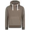 Kapuzensweatshirt DEPROC ACTIVE "LinusCMYK II MEN", Herren, Gr. S (48), braun, 50% Baumwolle; 50% Polyester, casual, bequem, Langarm angesetztes Bündchen, Sweatshirts, weiche Fleecejacke mit Kängurutasche
