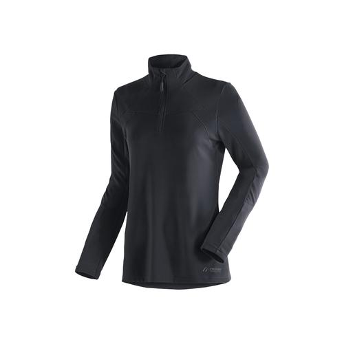 „Funktionsshirt MAIER SPORTS „“Bianka““ Gr. 42, schwarz Damen Shirts Funktionsshirts funktionaler Midlayer für Outdoor Touren und Ausflüge“