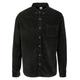 Langarmhemd URBAN CLASSICS "Urban Classics Herren Corduroy Shirt" Gr. 3XL, US-Größen, schwarz Herren Hemden Langarm