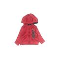 Puma Zip Up Hoodie: Red Print Tops - Size 3-6 Month