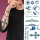 Autocollants de tatouage Semi-permanent à base d'herbes rouges étiquette créative Sexy anglais