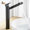 ZGRK robinets de lavabo eau chaude et froide robinets de lavabo noir à poignée unique robinets de