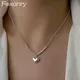 FOXANRY amour coeur pendentif pull collier pour femmes Couples nouvelle mode Vintage Punk Hiphop