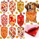 Bandana en polyester pour animaux de compagnie style dinde écharpe pour chat et chien petits