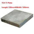 Plaque de Titane 100x100x5 6 10 12 15 16 18 20 25 30mm TC4 Ti Feuille Ti Nuit Grade 5 Gr.5 gr5