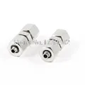 Adaptateur de raccord rapide pneumatique droit 2 voies pour Tube à Air 2.5mm x 4mm 2 pièces