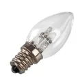 Bougie LED Vintage E12 0.5W ampoule en verre blanc chaud lampe d'éclairage variable décor