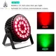 DMXorgaluminum Stage LED Par Flat Par DJ Lights Wash Wall Light Strobe Light UV RGBWA 6 en 1