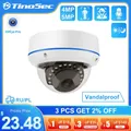 TinoSec – caméra dôme HD 4MP 5MP POE anti-vandalisme enregistrement Audio détection de visage