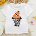 T-shirt de Basket-Ball avec Chiffres d'Anniversaire pour Garçon de 1 à 10 ans Vêtement Décontracté