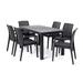 Siena 7-Piece Dining Set-Anthracite - Hospitality Rattan RBO-SIENA-ANT-7DA