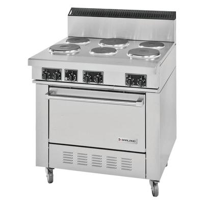 Garland SS686 240/3 36" Sentry Series 6 Sealed Element Commercial Electric Range w/ Standard Oven, 240v/3ph, Stainless Steel