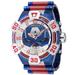#1 LIMITED EDITION - Invicta Marvel Captain America Men's Watch - 52mm Blue Red (38381-N1)